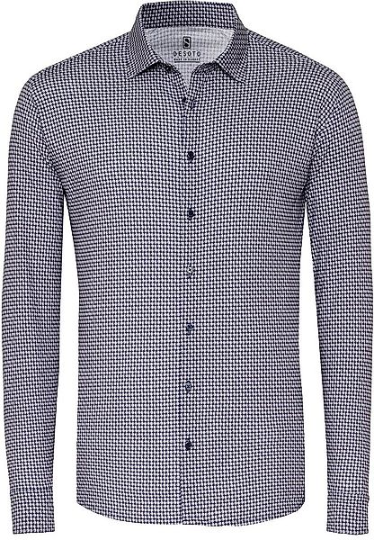 DESOTO Hemd Timeless Elegance Druck Dunkelblau   - Größe XL günstig online kaufen