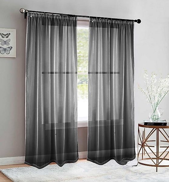Brilliant Gardine Transparent / Vorhang / Öse / 140x245cm / 9010, Store günstig online kaufen