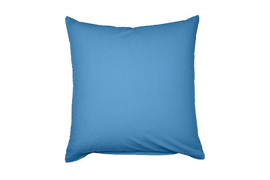 Janine Janine Mako-Soft-Seersucker Bettwäsche PIANO 0125 azur Größe:  40x40 günstig online kaufen