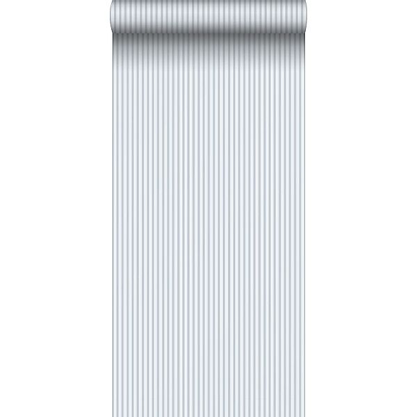 Sanders & Sanders Tapete Streifenmuster Graublau 50 x 900 cm günstig online kaufen