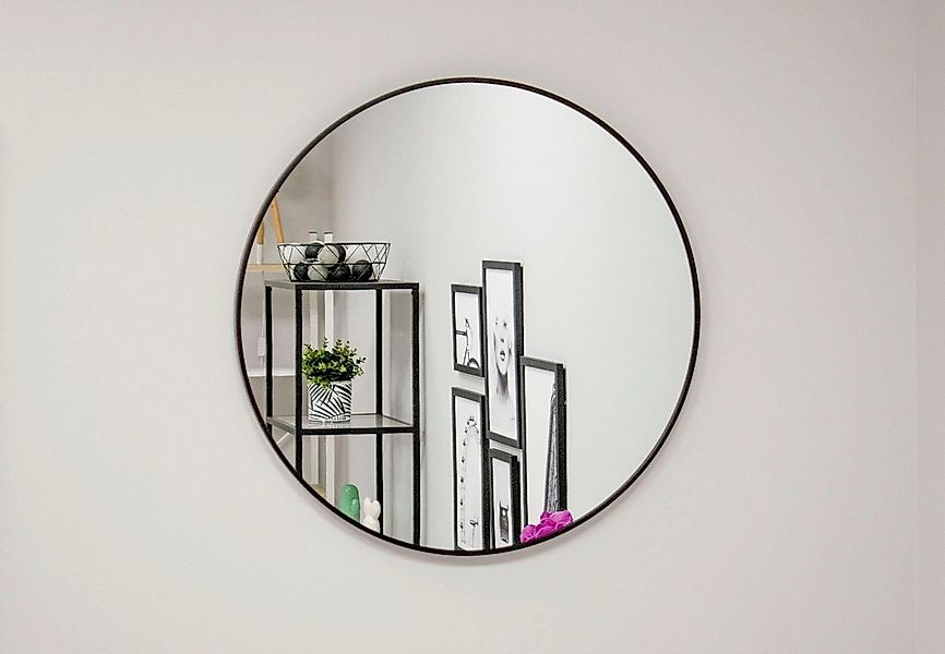 Home Collective Wandspiegel rund wandmontiert mit Metallrahmen in 3 Größen, günstig online kaufen