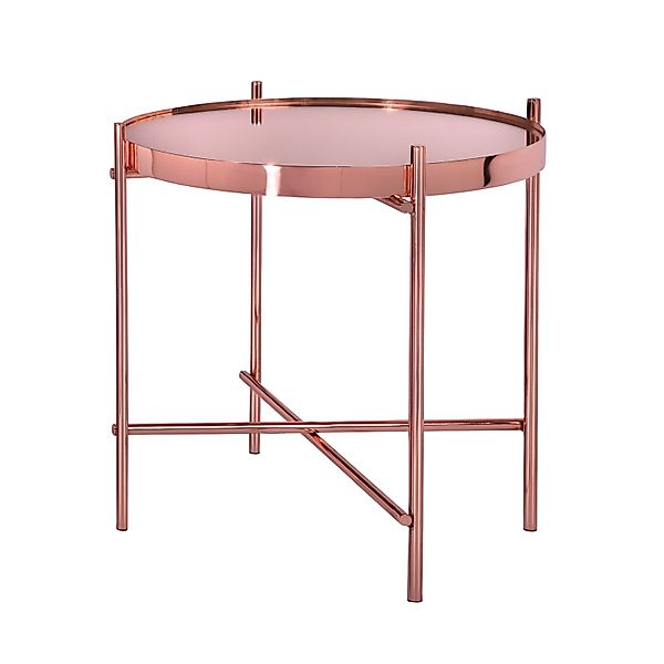 WOMO-DESIGN Beistelltisch Wohnzimmertisch mit Glasplatte und günstig online kaufen