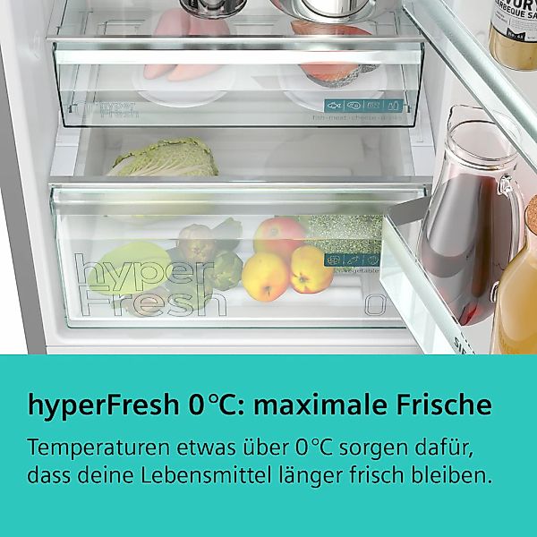 SIEMENS Kühl-/Gefrierkombination iQ300 "KG39N2LAF" 203 cm hoch 60 cm breit günstig online kaufen