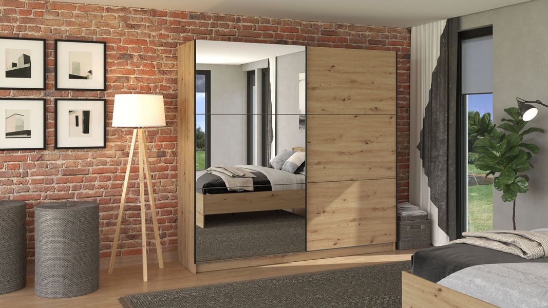 INOSIGN Schwebetürenschrank Sierra Kleiderschrank mit Spiegel günstig online kaufen