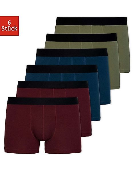SNOCKS Boxershorts Enge Pants Herren Unterhose ohne Logo (6-St) aus Bio-Bau günstig online kaufen