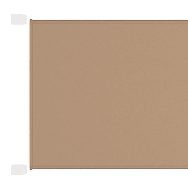 furnicato Senkrechtmarkise Taupe 100x1200 cm Oxford-Gewebe günstig online kaufen