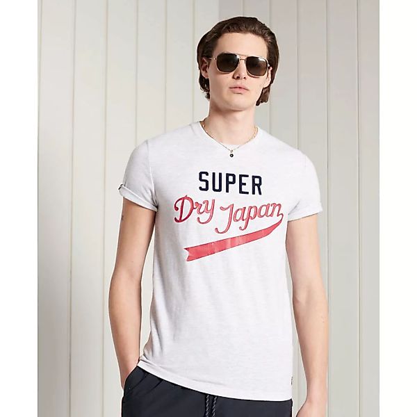 Superdry Collegiate Graphic 185 Kurzarm T-shirt 2XL Ice Marl günstig online kaufen