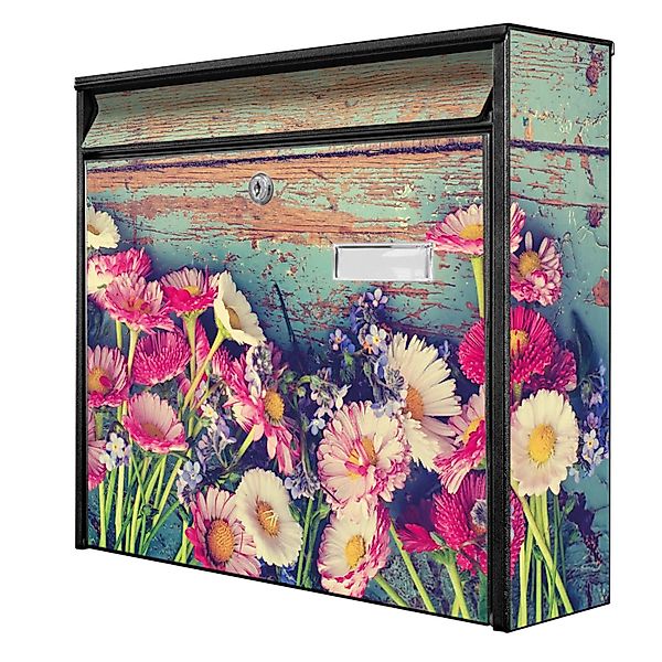 Banjado Briefkasten Schwarz 36.2x32.2x10cm Groß / Inkl. Montagematerial & 2 günstig online kaufen