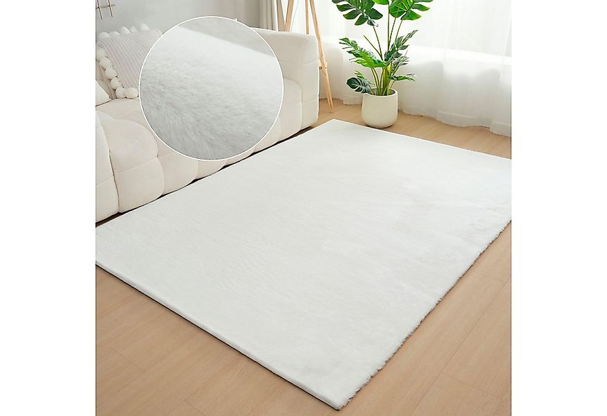 Bruno Banani Fellteppich Rabbit 2, Kunstfell Teppich, Modern, rechteckig, H günstig online kaufen