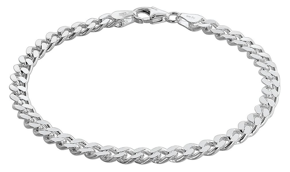 trendor Gliederarmband für Männer Silber 925 Flachpanzer 4,7 mm breit günstig online kaufen