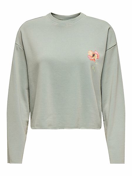 ONLY Sweatshirt "ONLLUCINDA L/S FLOWERS O-NECK UB SWT" günstig online kaufen