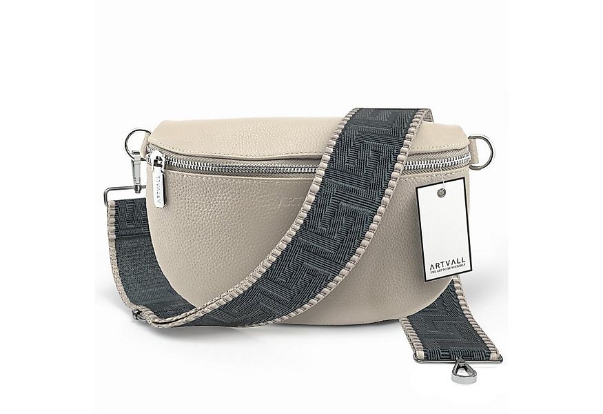 ARTVALL Umhängetasche Echtleder Handtasche Brusttasche Crossbody Beige (Tas günstig online kaufen