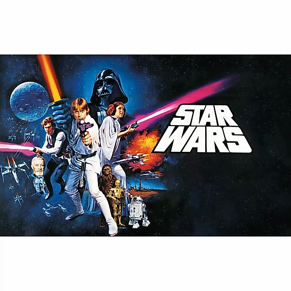 Komar Fototapete Vlies Star Wars Poster Classic 1  400 x 250 cm günstig online kaufen