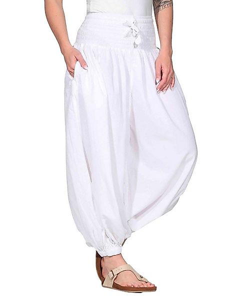 KUNST UND MAGIE Haremshose Haremshose Baumwolle Yoga Freizeit Wellnesshose günstig online kaufen