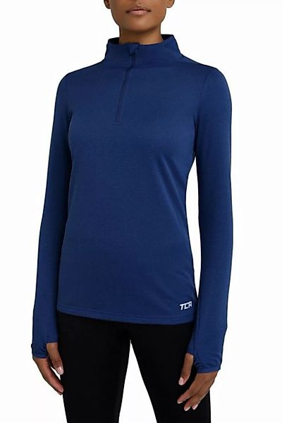 TCA Langarmshirt Damen Sport Shirt Langarm - Dunkelblau (1-tlg) günstig online kaufen