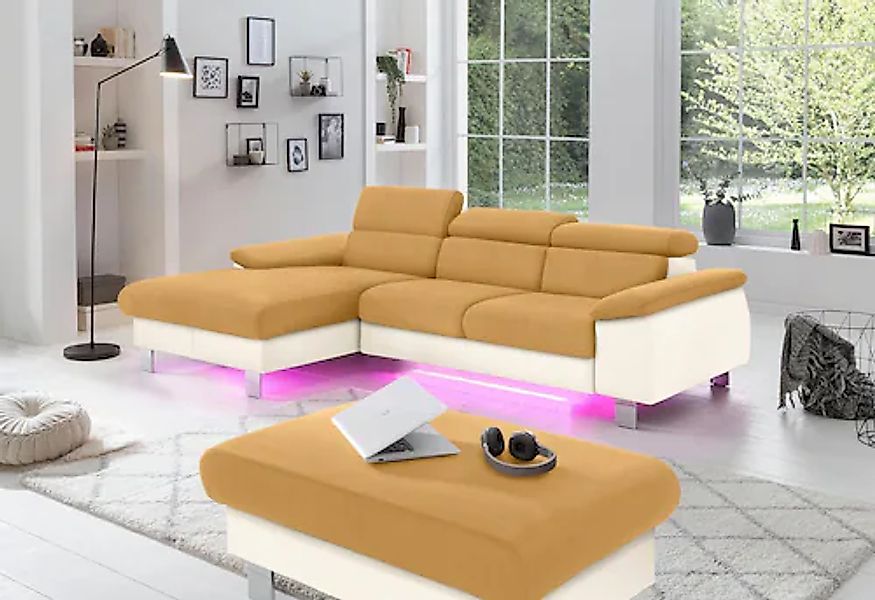 COTTA Polstergarnitur »Komaris L-Form«, (Set), Set bestehend aus: Ecksofa m günstig online kaufen