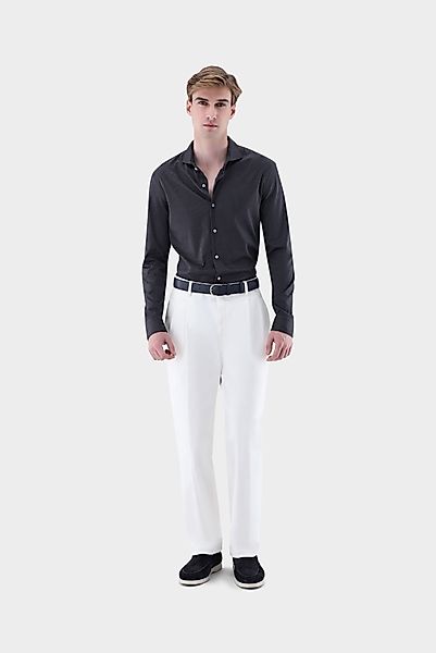 Jerseyhemd mit Mikro-Druck Tailor Fit günstig online kaufen