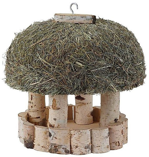 Dehner Vogelhaus Futterhaus Stuttgart für Wildvögel mit Heudach, Ø 29 cm, B günstig online kaufen