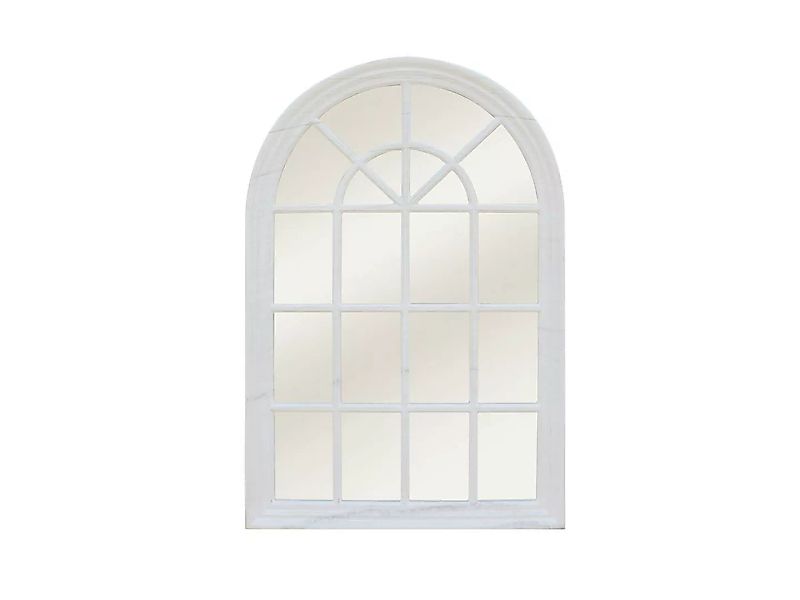 Wandspiegel Fensterspiegel - 120 x 80 cm - Paulowniaholz - Weiß - MONTESQUI günstig online kaufen