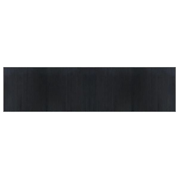 vidaXL Teppich Rechteckig Grau 100x400 cm Bambus 376958 günstig online kaufen