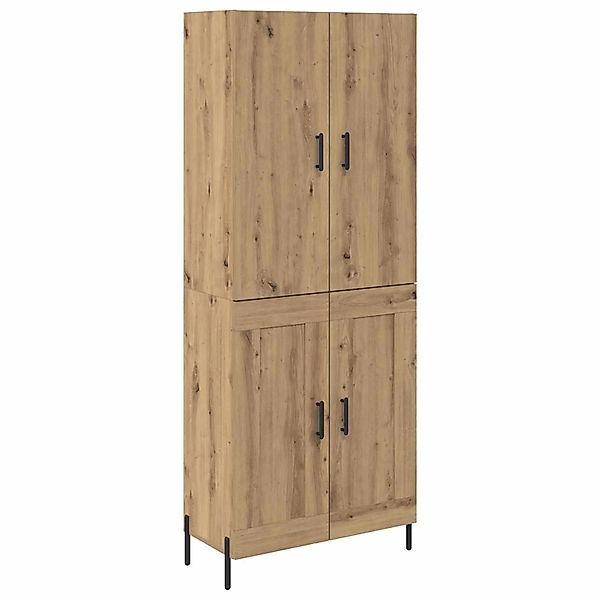 vidaXL Highboard Artisan-Eiche 69,5 x 34 x 180 cm Holzwerkstoff 3415979 günstig online kaufen