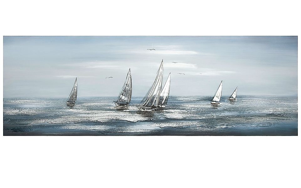 GILDE Wandbild GILDE Gemälde Silver Regatta günstig online kaufen