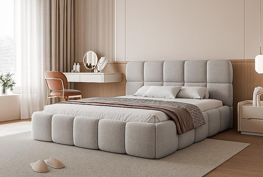 Compleo Polsterbett Stauraumbett modern CLOUDY, Komfortbett, günstig online kaufen