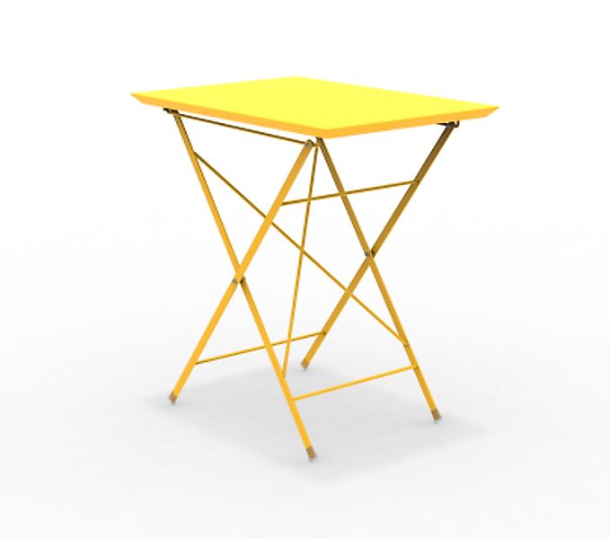 STEP - Faltbarer Gartentisch 70x50 cm gelb günstig online kaufen