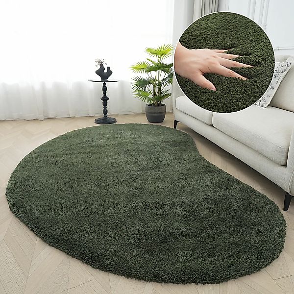 LeGer Home by Lena Gercke Hochflor-Teppich "Halrum, einfarbig, besondere Fo günstig online kaufen