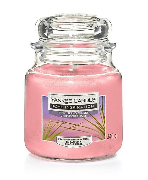 Yankee Candle Duftkerze Yankee Candle Duftkerze Mittleres Glas Pink Island günstig online kaufen
