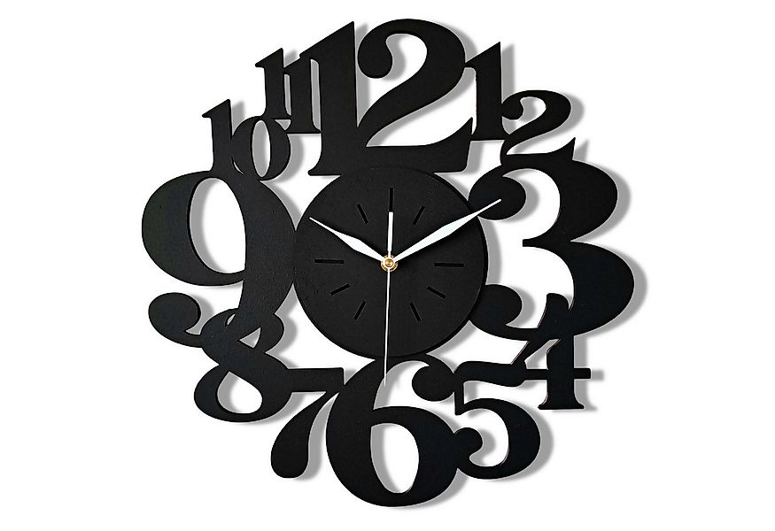 ORNAMENTI Wanduhr Handmade, grosse,modern, geometrisch, holz, minimalistisc günstig online kaufen