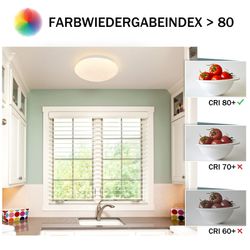 Nettlife LED Deckenleuchte Kinderzimmer Weiß Rund günstig online kaufen