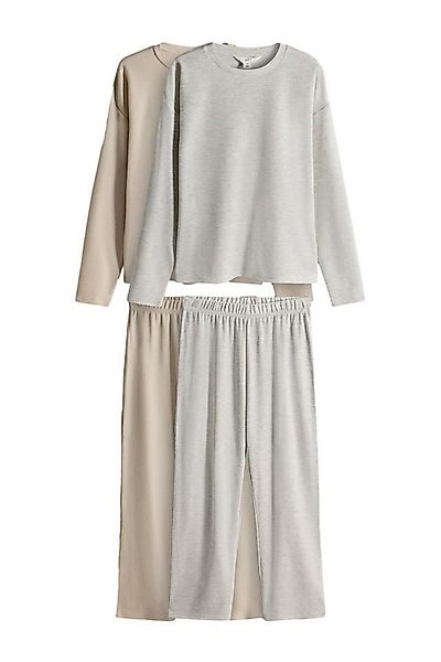 The Set Pyjama The Set Schlafanzug mit langer Hose, 2er-Pack (4 tlg) günstig online kaufen