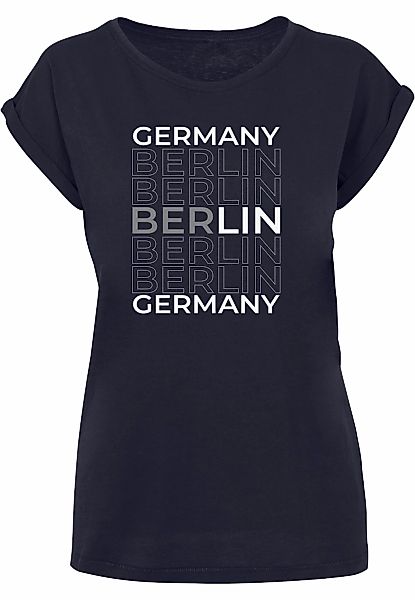 Merchcode T-Shirt "Merchcode Damen Ladies Berlin X Extended Shoulder Tee", günstig online kaufen