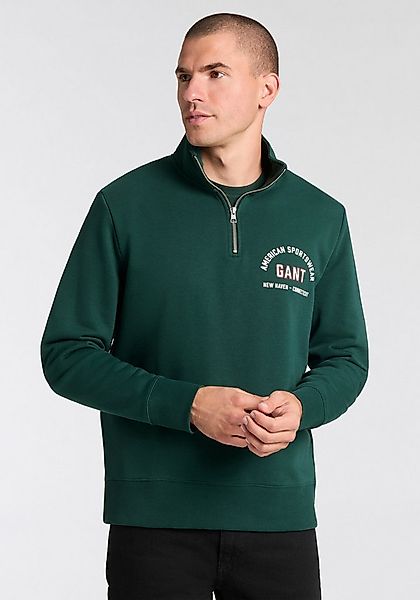 Gant Sweatshirt Stehkragen mit Reißverschluss günstig online kaufen