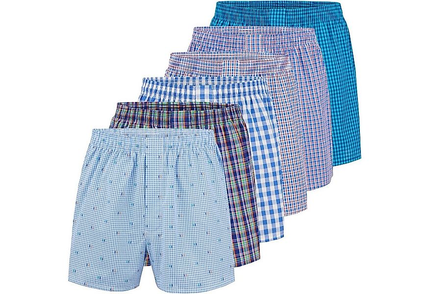 City Life Boxershorts Herren Unterhosen Baumwolle Webboxer (6er Pack) Sparp günstig online kaufen