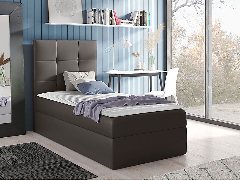 MIRJAN24 Boxspringbett Mini 2 (mit Hauptmatratze, Topper, Kopfteil), 80, 90 günstig online kaufen