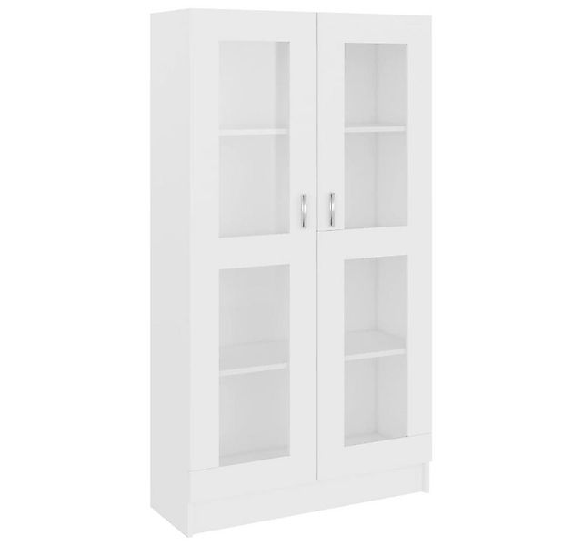furnicato Vitrine Vitrinenschrank Weiß 82,5x30,5x150 cm Holzwerkstoff (1-St günstig online kaufen