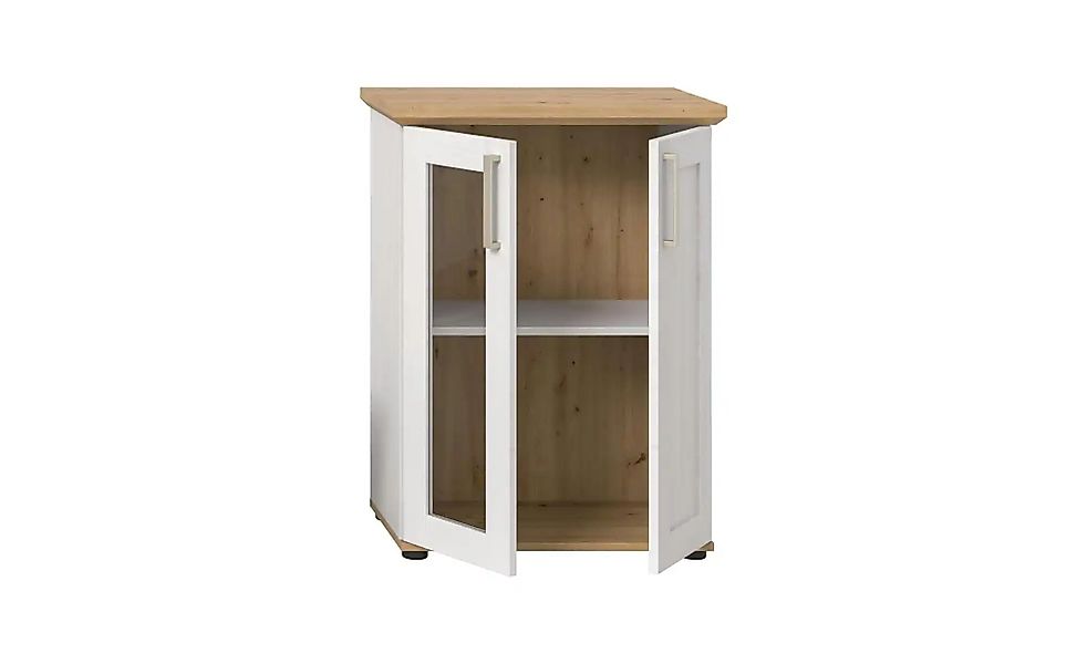 Vitrine   ¦ holzfarben ¦ Maße (cm): B: 64 H: 88 Schränke > Vitrinen - Höffn günstig online kaufen