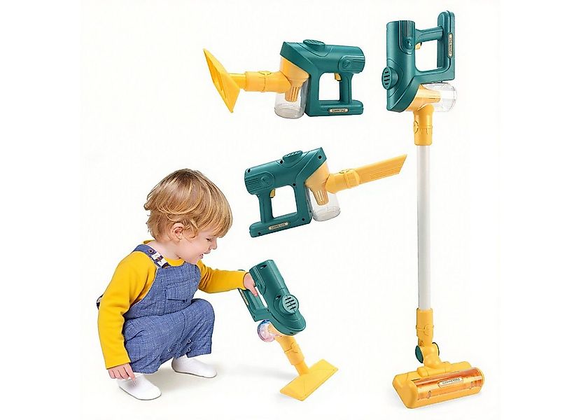 CLTYQ Kinder-Staubsauger Spielzeugstaubsauger für Kinder 3 4 5 6 Jahren,Rol günstig online kaufen