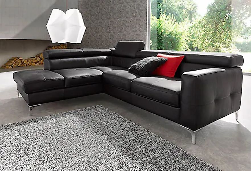 COTTA Polstergarnitur »Sammy L-Form«, (Set), Set bestehend aus: Ecksofa mit günstig online kaufen