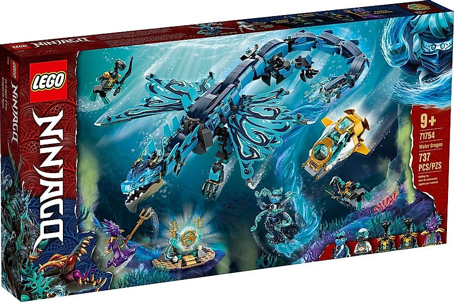 LEGO® LEGO® Ninjago 71754 Wasserdrache Konstruktionsspielsteine, (737 St) günstig online kaufen