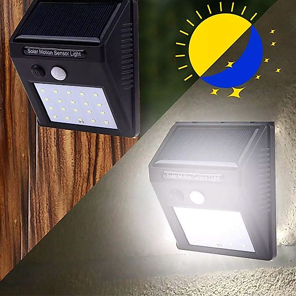 BlingBin LED Solarleuchte Solarlampen Außen-Wandleuchte mit günstig online kaufen