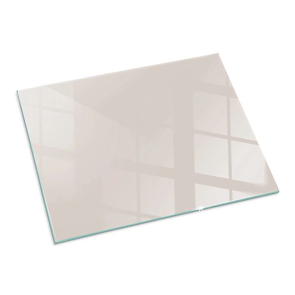 Tulup Glasplatte für Kamin Beige Glasbodenplatte für Kaminöfen Rechteck 80x günstig online kaufen