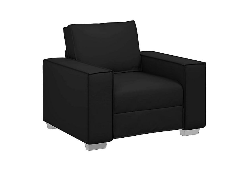 vidaXL Sofa Sofa 59cm Schwarz Stoff, 1 Teile günstig online kaufen