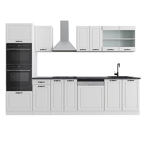 Vicco Küchenzeile R-Line, Weiß Landhaus/Weiß, Ohne günstig online kaufen