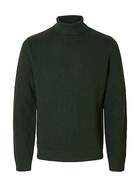 SELECTED HOMME Strickpullover SLHTREVOR LS KNIT STRUCTURE ROLL NECK aus Bau günstig online kaufen
