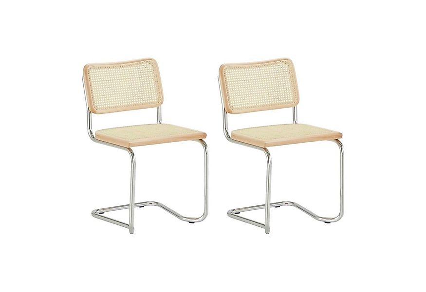 k-hometrends Freischwinger Moderner Schwingstuhl KADEN, 47x82x50cm, 2er Set günstig online kaufen