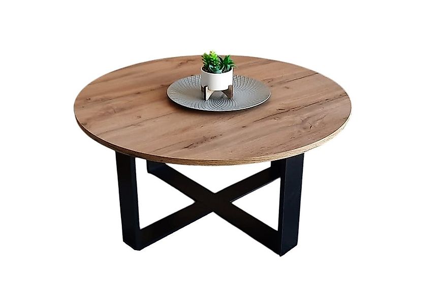 designimpex Couchtisch Design DA-333 rund Wohnzimmertisch Tisch 86 x 42 cm günstig online kaufen