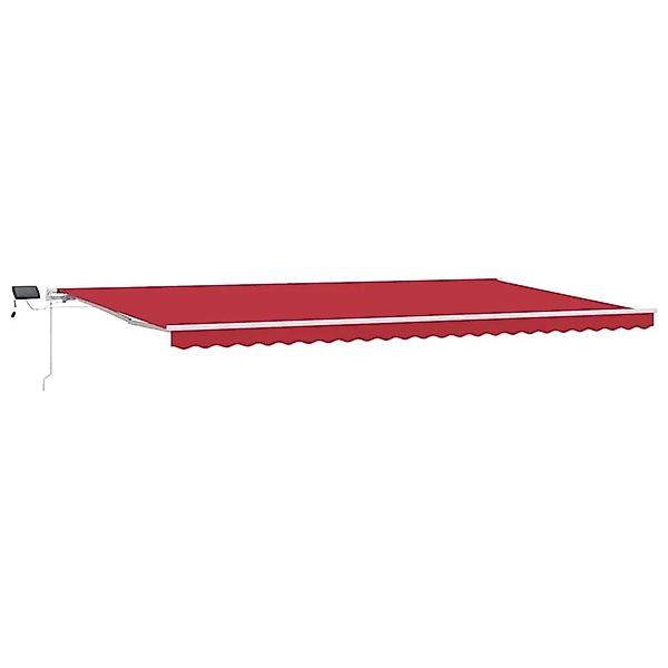 vidaXL Einziehbare Markise Rot 600 x 300 cm Stoff und Stahl 3331678 günstig online kaufen